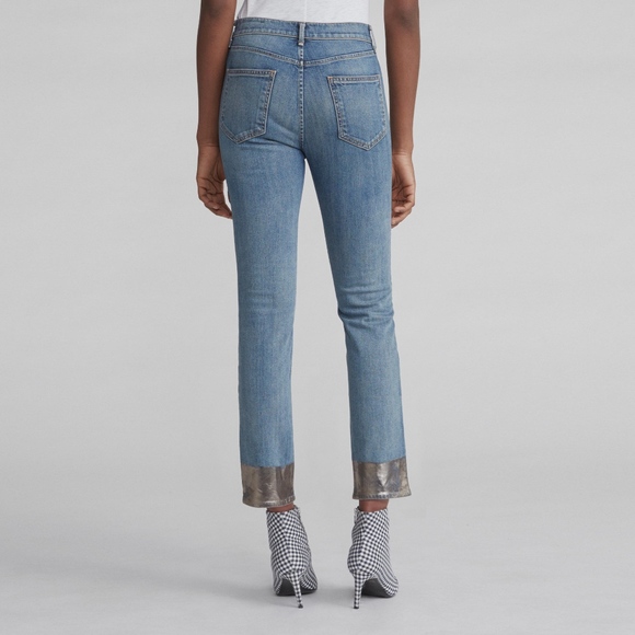Rag & Bone NWT Cigarette w/ Gold Hem Jeans - Picture 5 of 8